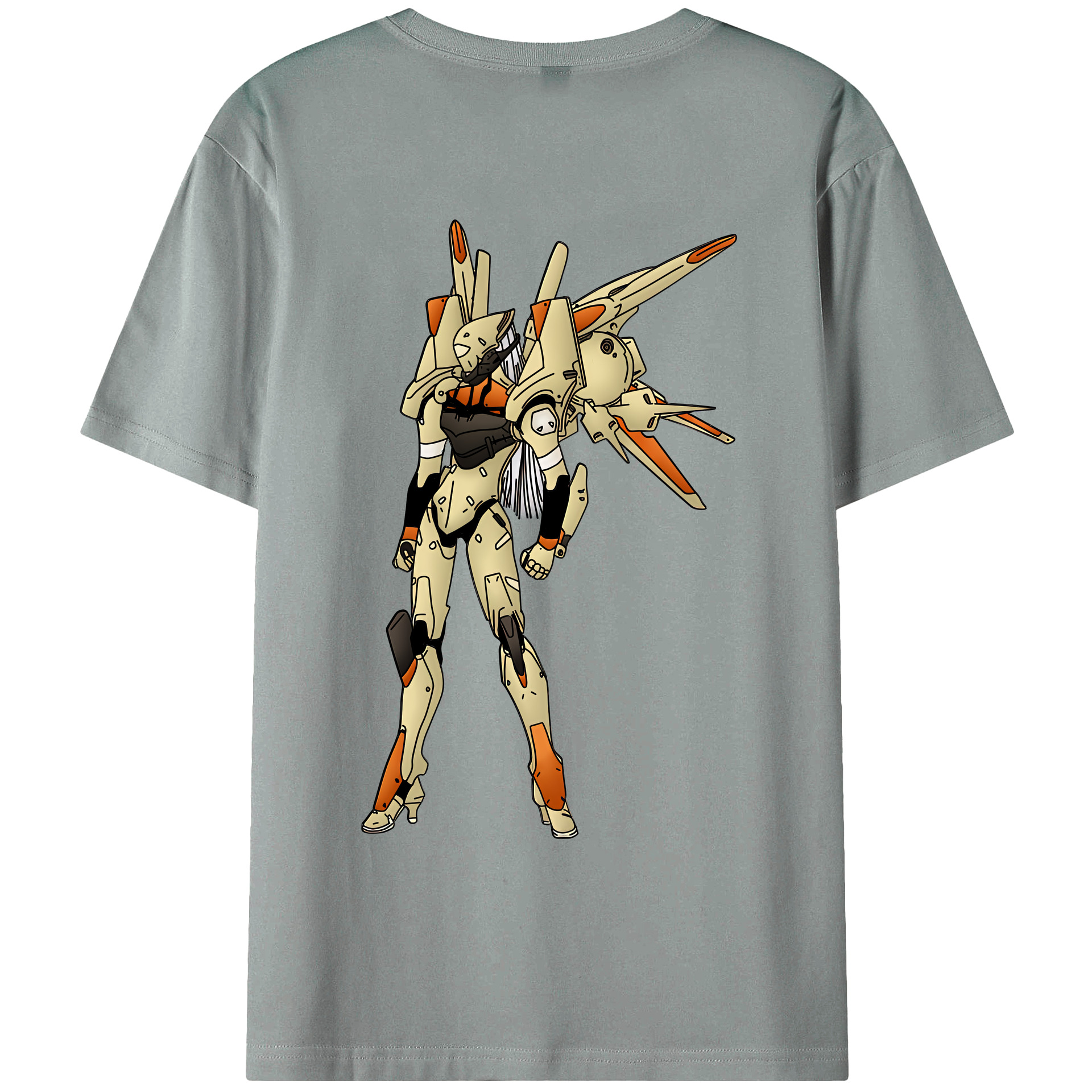 （画像用） EVA 新世紀エヴァンゲリオン 綿100％ メンズ半袖Tシャツ（バックプリント） 通気性